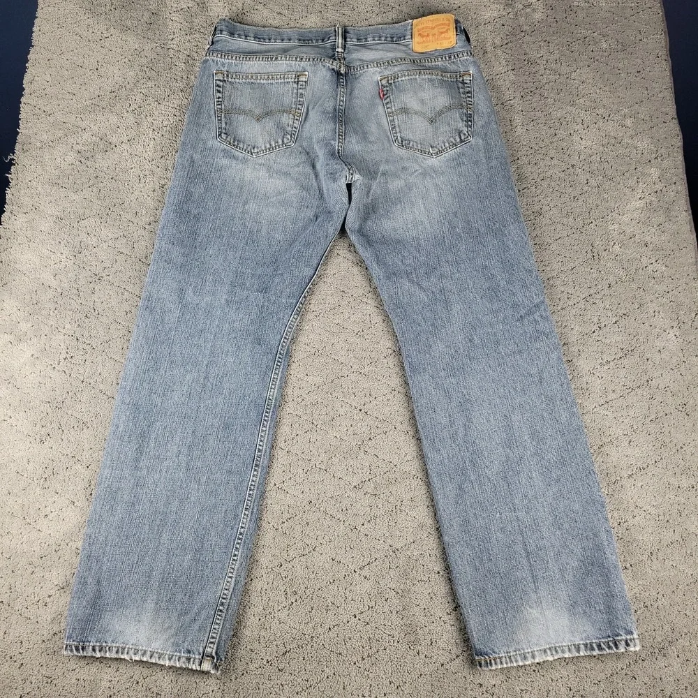Levis 569 Jeans Mens 36x34 Blue Relaxed Straight Leg Mid Rise Denim